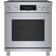 800 Series, Induction freestanding range, Stainless Steel