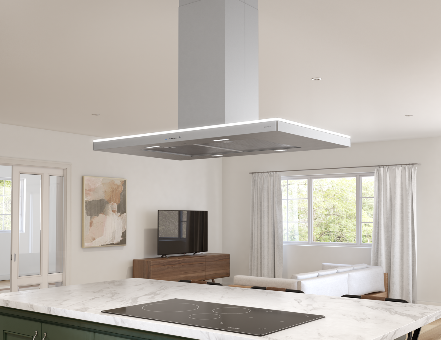Luce Island Hood 90cm LED 600 CFM ACT