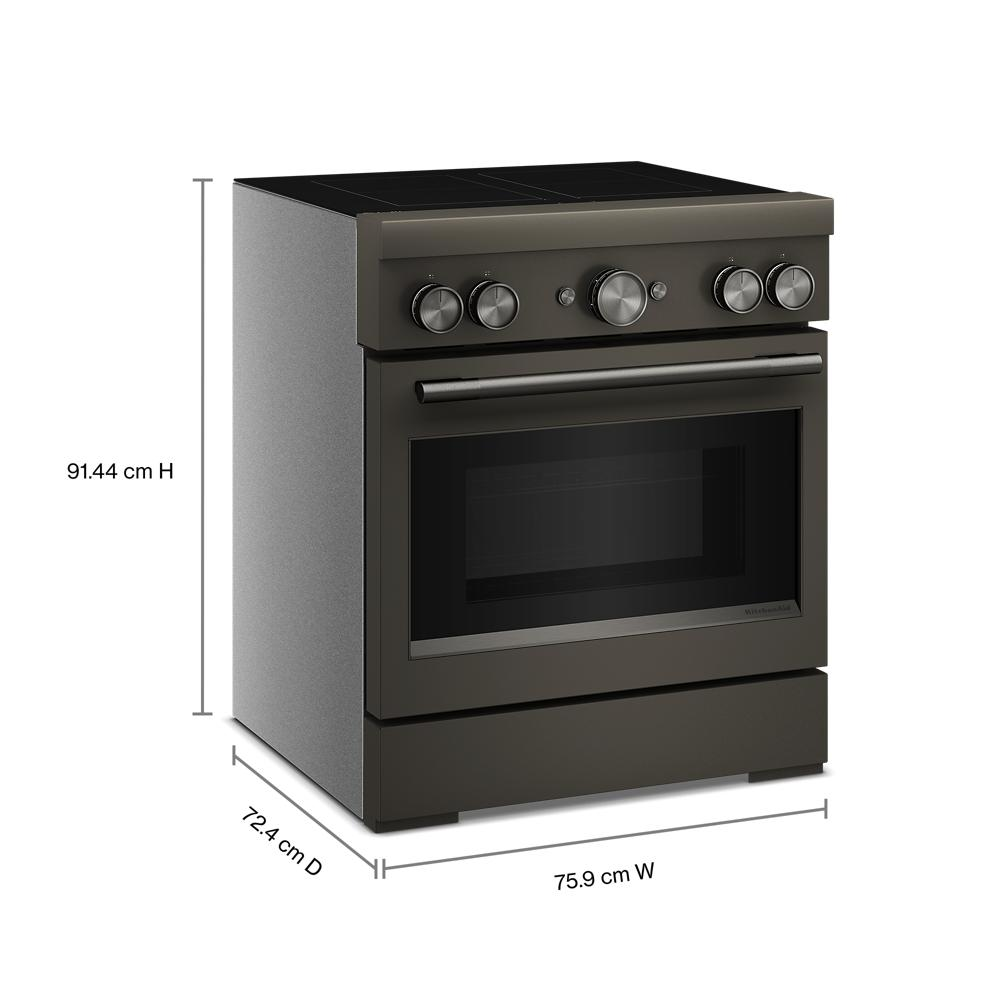 30-Inch 4-Element Induction Freestanding Commercial-Style Range with Air Fry