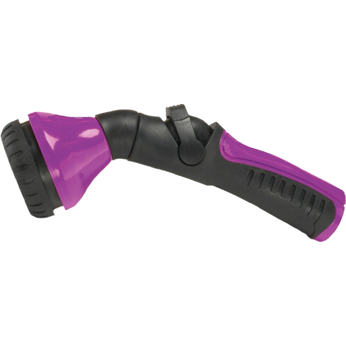 Heavy-duty metal garden nozzle with ergonomic purple and black handle for watering and irrigation tools collection under $50