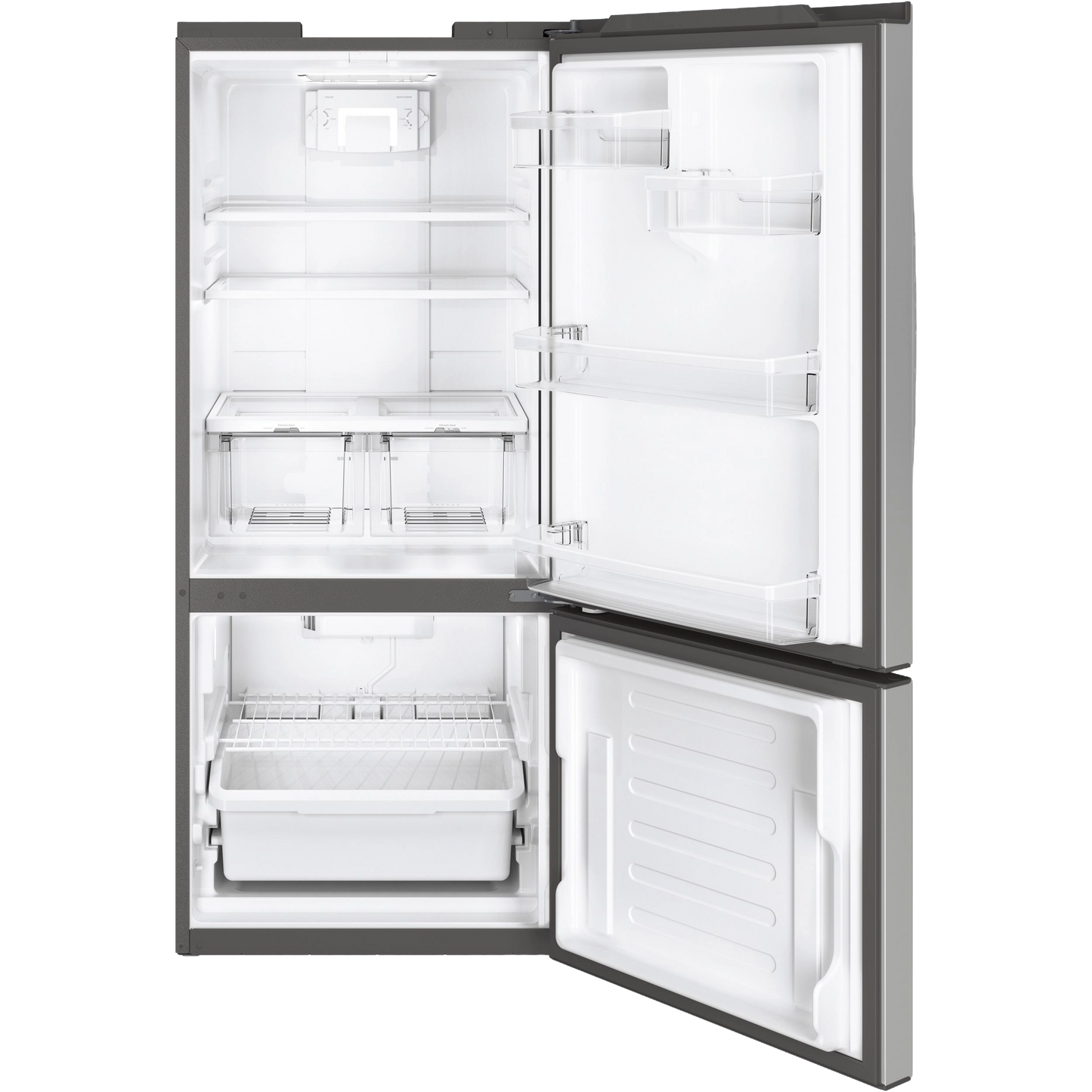 GE® ENERGY STAR® 20.9 Cu. Ft. Bottom-Freezer Refrigerator