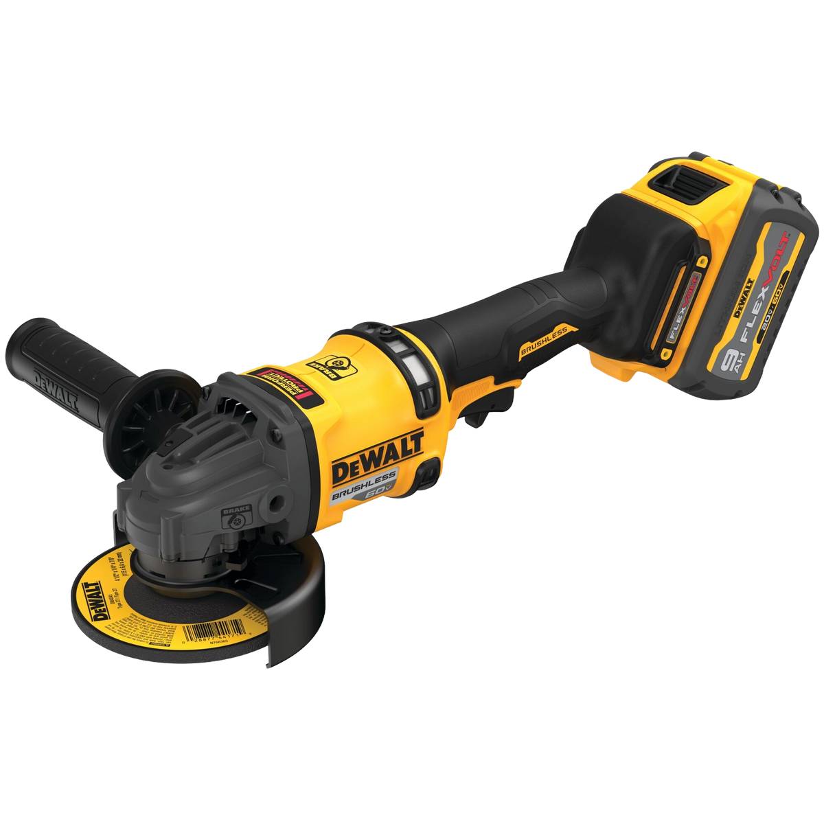 DEWALT 60V MAX* 4-1/2" - 6" Brushless Cordless Grinder With KICKBACK BRAKE™ Kit