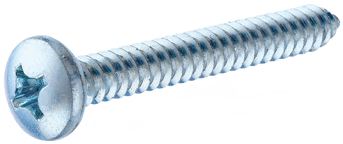 HillmanZinc Pan Head Phillips Sheet Metal Screw #6 x 1"