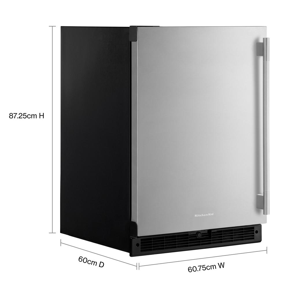 24" Undercounter Refrigerator with Stainless Steel Door