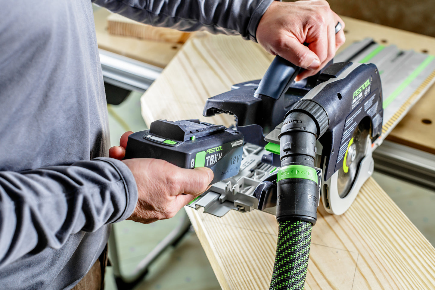 Festool 578303 Cordless Carpentry Saw HKC 55 KEB-F-Basic
