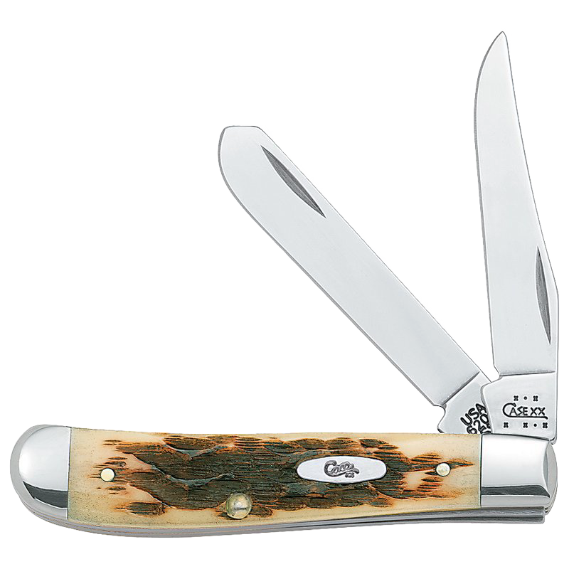 Compact folding knife with textured brown handle and dual polished blades, part of woodworking and cutting tools collection