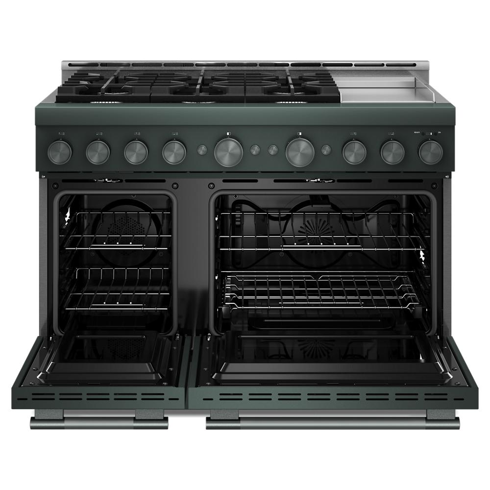 KitchenAid® 48-Inch 6 Burner Commercial-Style Gas Range with Griddle