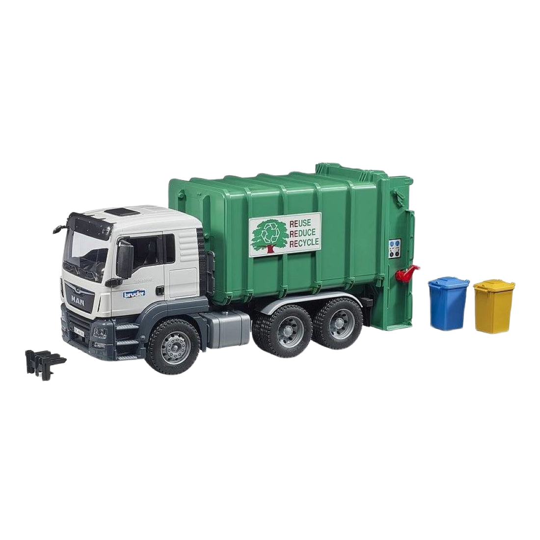 Bruder MAN TGS Rear Loading Green Garbage Truck