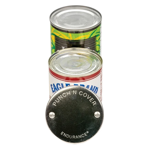 Stainless steel punch and cover tool for sealing leftover canned food in kitchen gadgets under $50 category