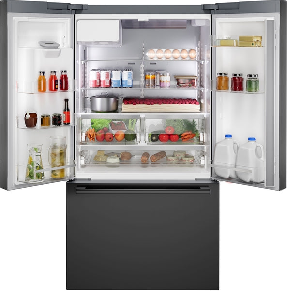 500 Series, French Door Bottom Mount Refrigerator, 36'', Black Stainless Steel