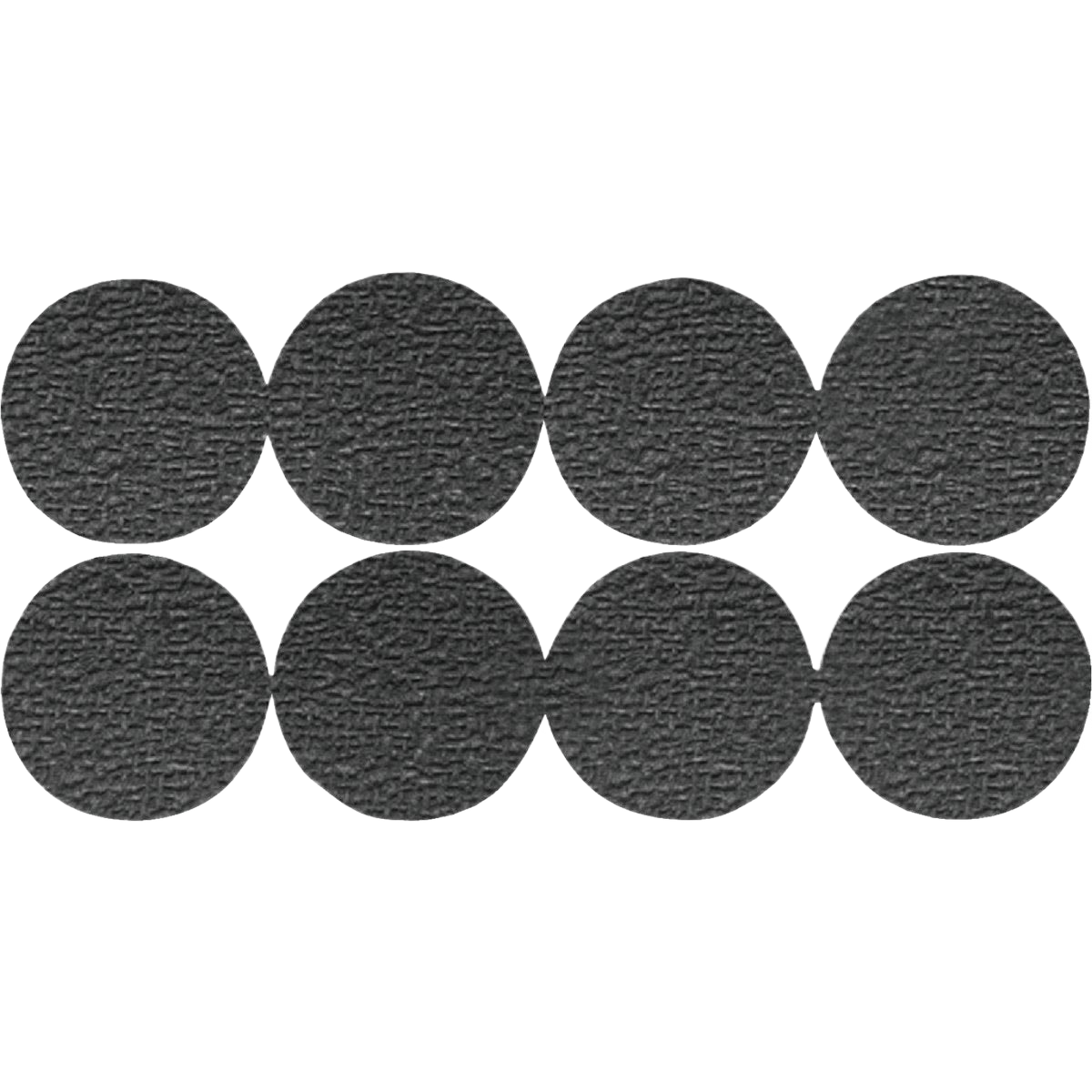 Set of round black non-skid furniture pads for protecting floors in home improvement and tools projects