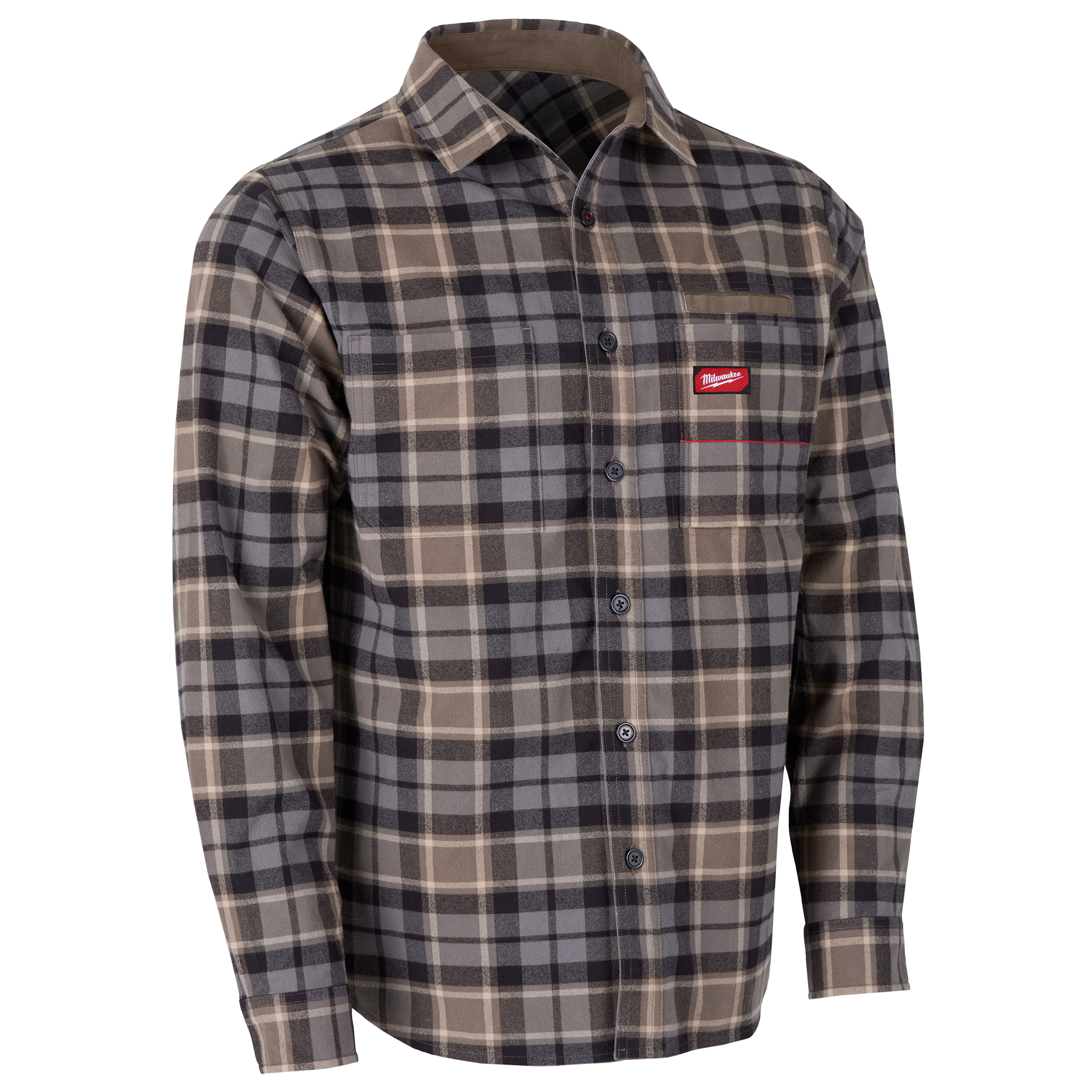 Milwaukee GRIDIRON Gray Flannel Shirt 2X - Durable Fit – Hartville