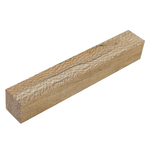 Light to medium brown hardwood pen blank with fine texture and interlocked grain for woodworking tools collections under $50