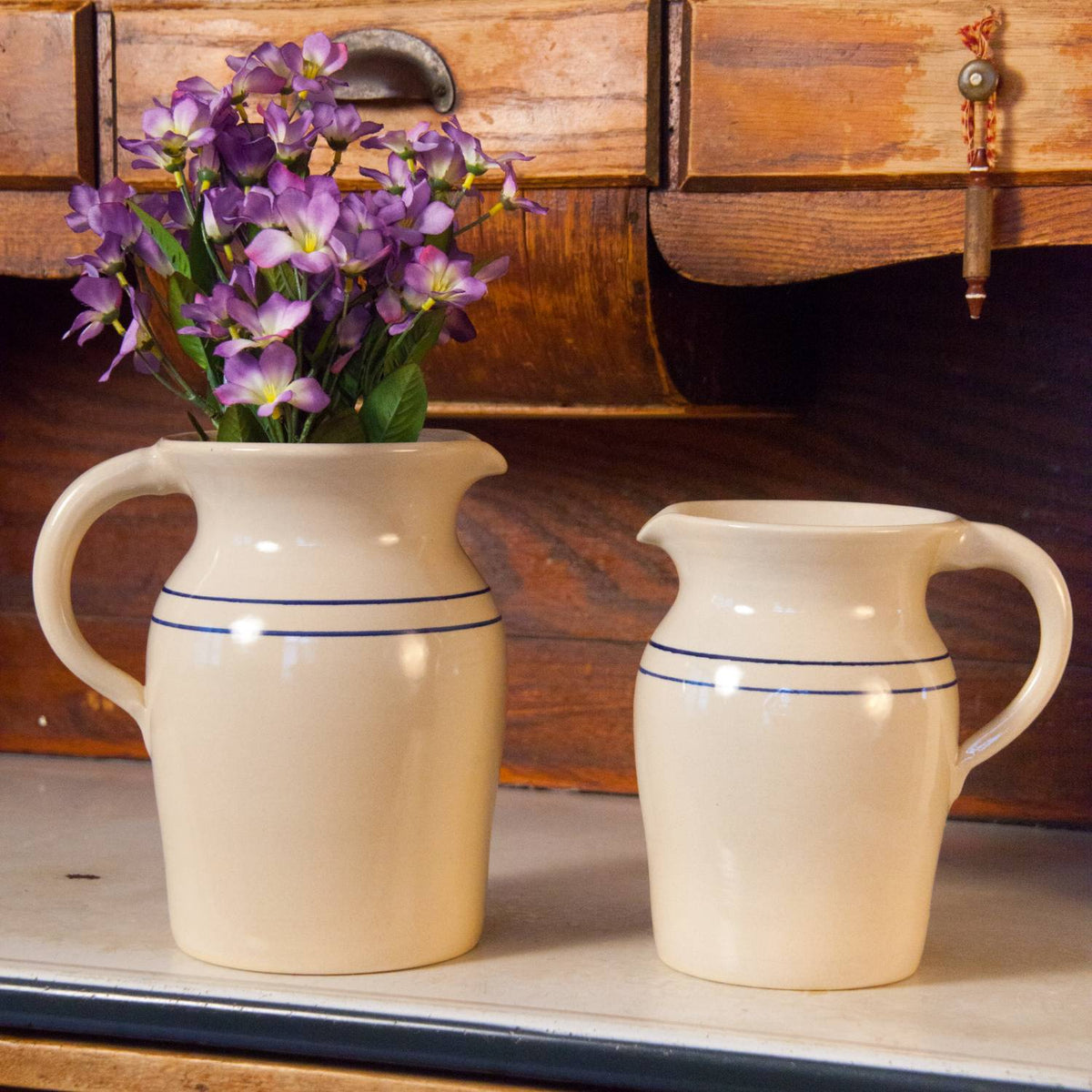 Heritage Blue Stripe Country Pitchers