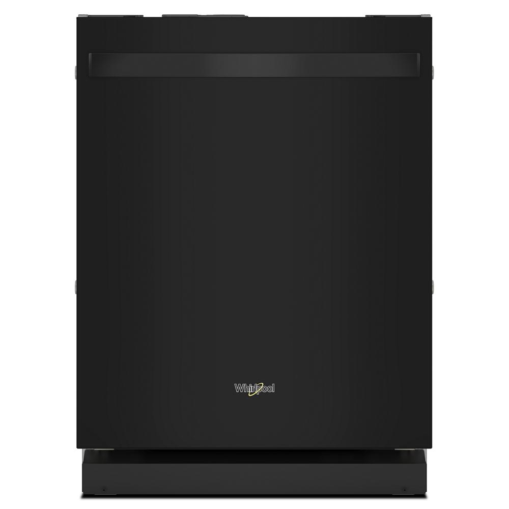 Black built-in dishwasher with flush design and concealed handle from Kitchen & Kitchenware appliances collection