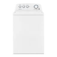 White top load washer with control knobs on back panel from washers and appliances collection