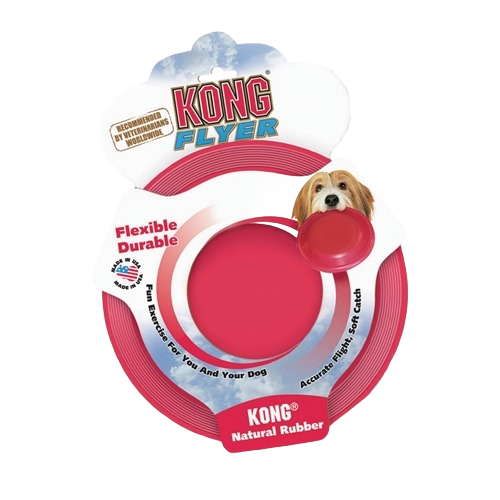 Red durable rubber dog flyer designed for active play in Dog Food, Toys & Supplies and Pet & Animal collections