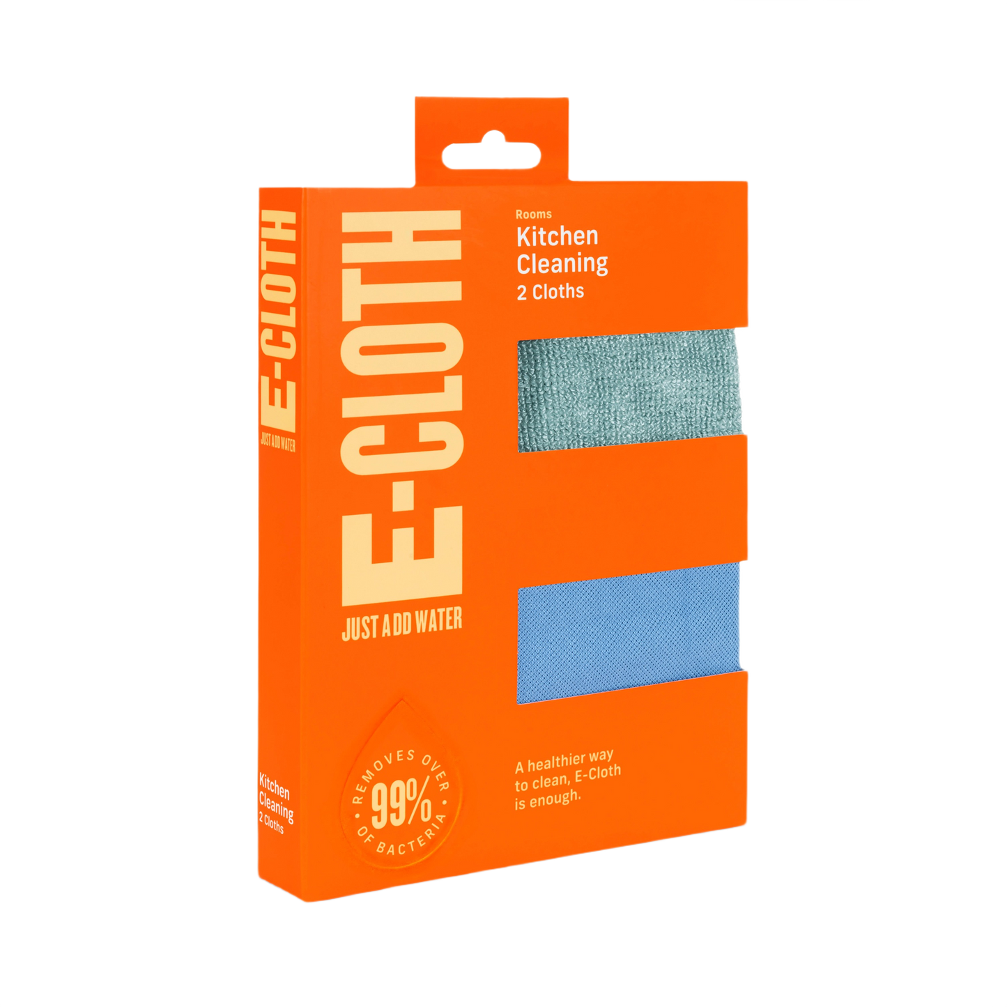 Orange-packed E-Cloth Kitchen Cleaning Pack with two reusable cleaning cloths for home cleaning tools under $50 collection