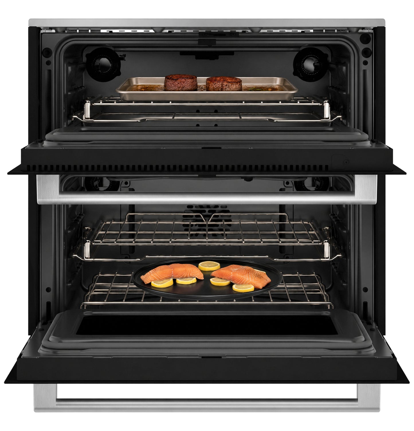 CAFÉ™ 30" Duo Smart Single Wall Oven in Platinum Glass