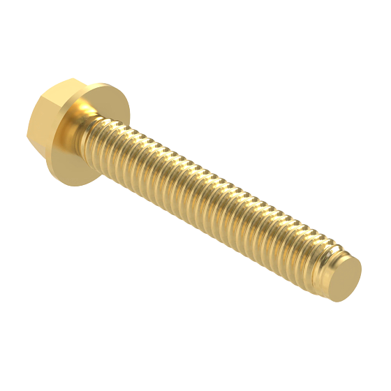John Deere 19M7834 M6 X 45 Hexagonal Head Flanged Screw, 5-Pack