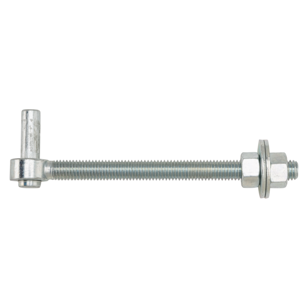 Zinc-plated adjustable bolt hook with nuts and washer for gate and door hardware in home improvement tools under $50