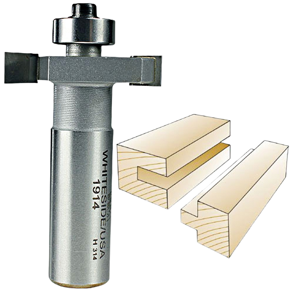 Carbide-tipped slotting and rabbeting bit for clean groove cuts, ideal for tool accessories and home improvement projects under $50