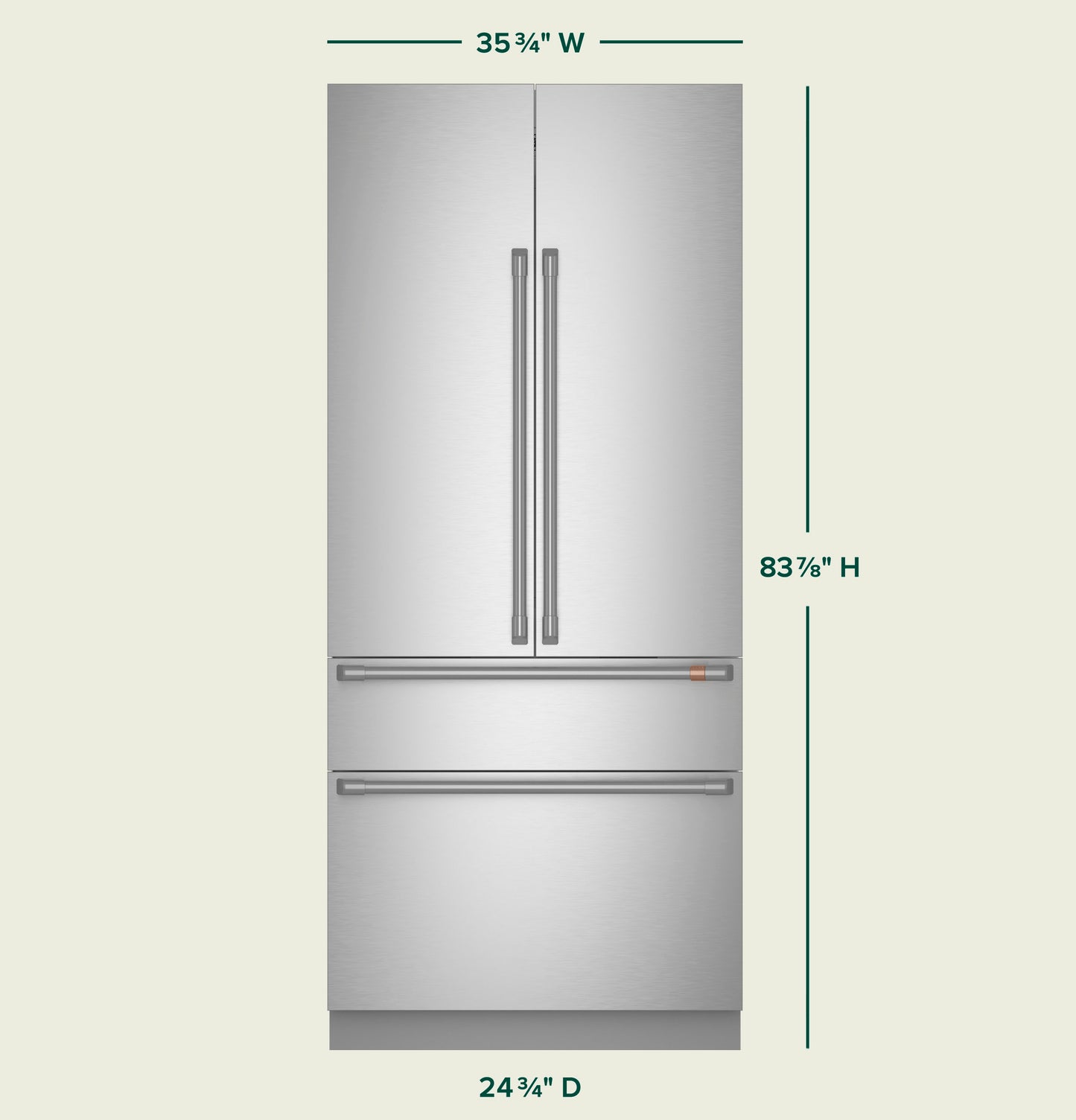 CAFÉ™ 36" Integrated French-Door Refrigerator