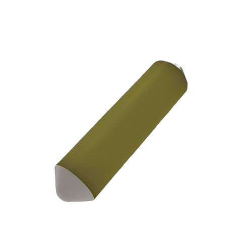 Green cartridge fuse with metal end caps designed for electrical and home improvement applications