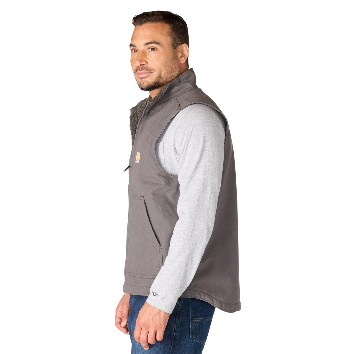 Carhartt Men's Washed Duck Mock-Neck Vest