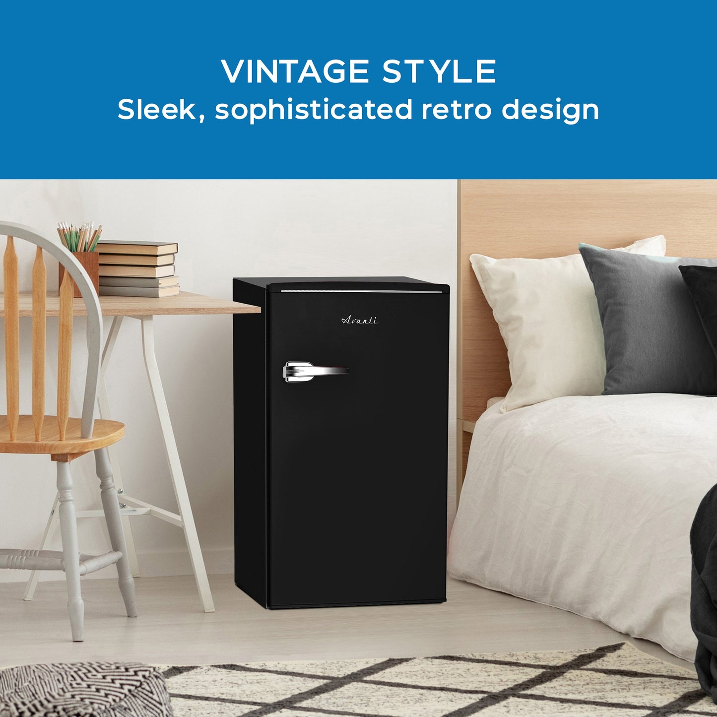 Avanti 3.0 Cu. Ft. Retro Compact Refrigerator - Black