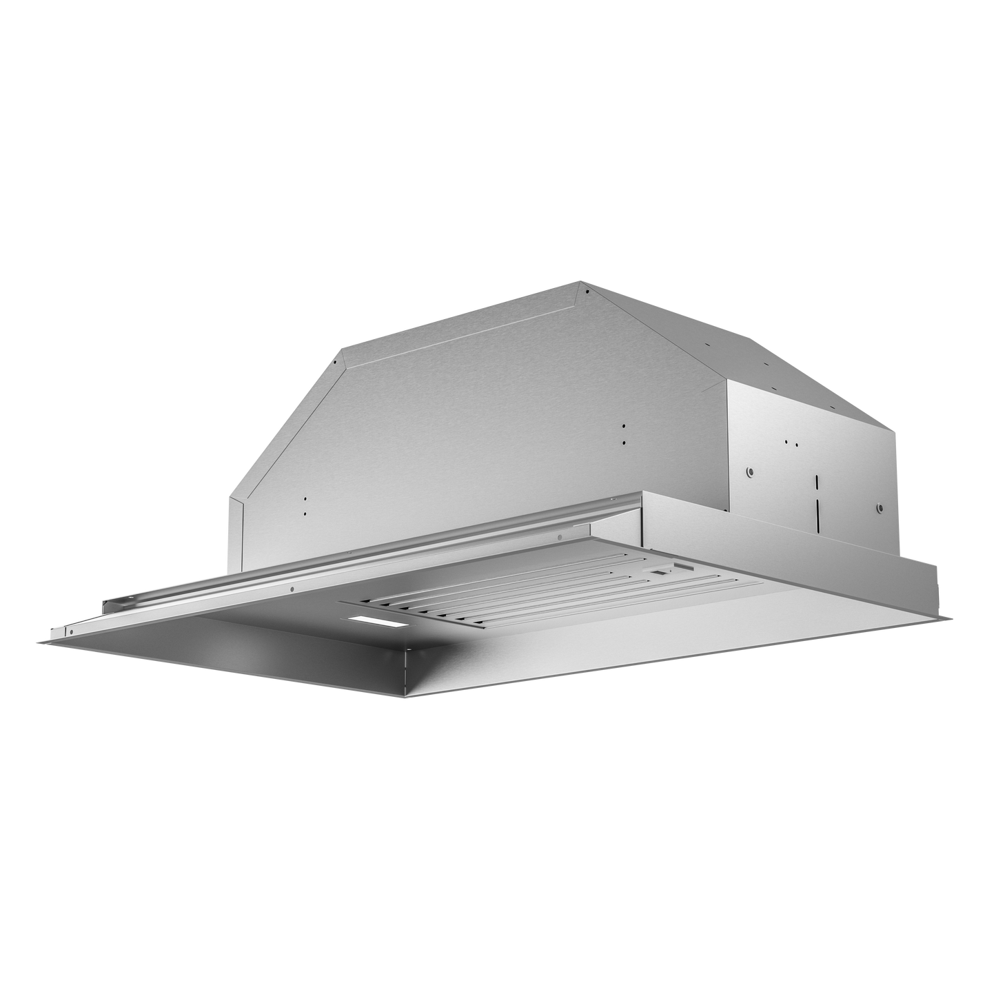 Stainless steel 30-inch insert range hood with LED lighting for kitchen ventilation in Appliances collection