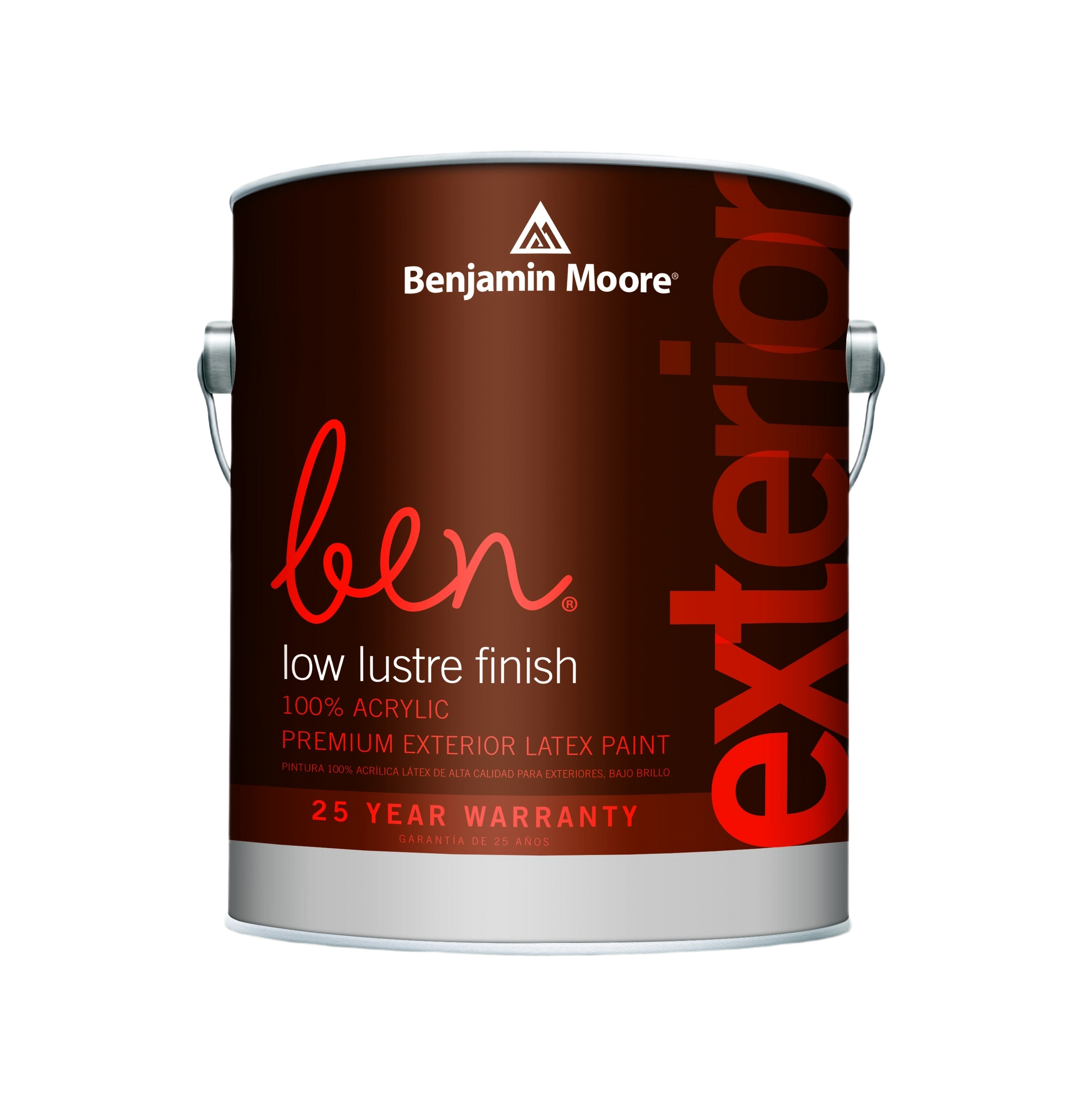 1 quart can of Benjamin Moore low lustre exterior acrylic paint for home improvement and exterior wall applications