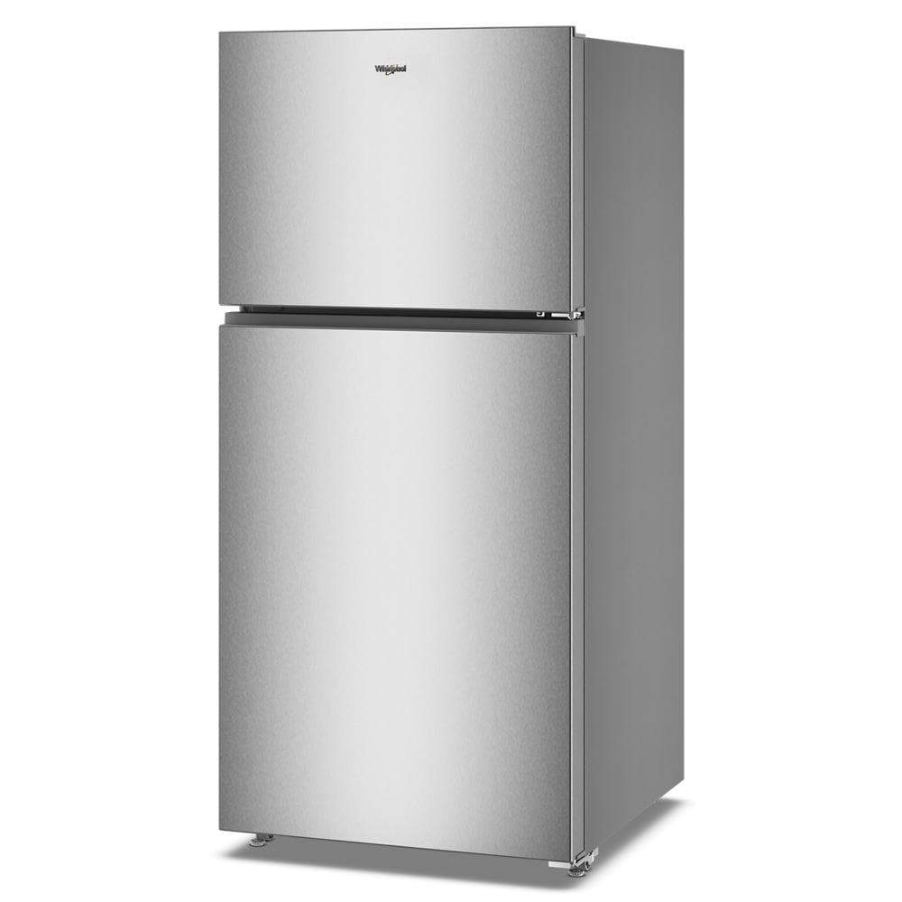 Stainless steel top freezer refrigerator with smooth finish and total coverage cooling from Refrigerators & Appliances collections