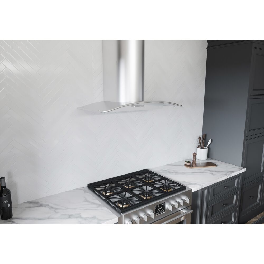 Milano Connect Chimney Hood 36" LED ACT