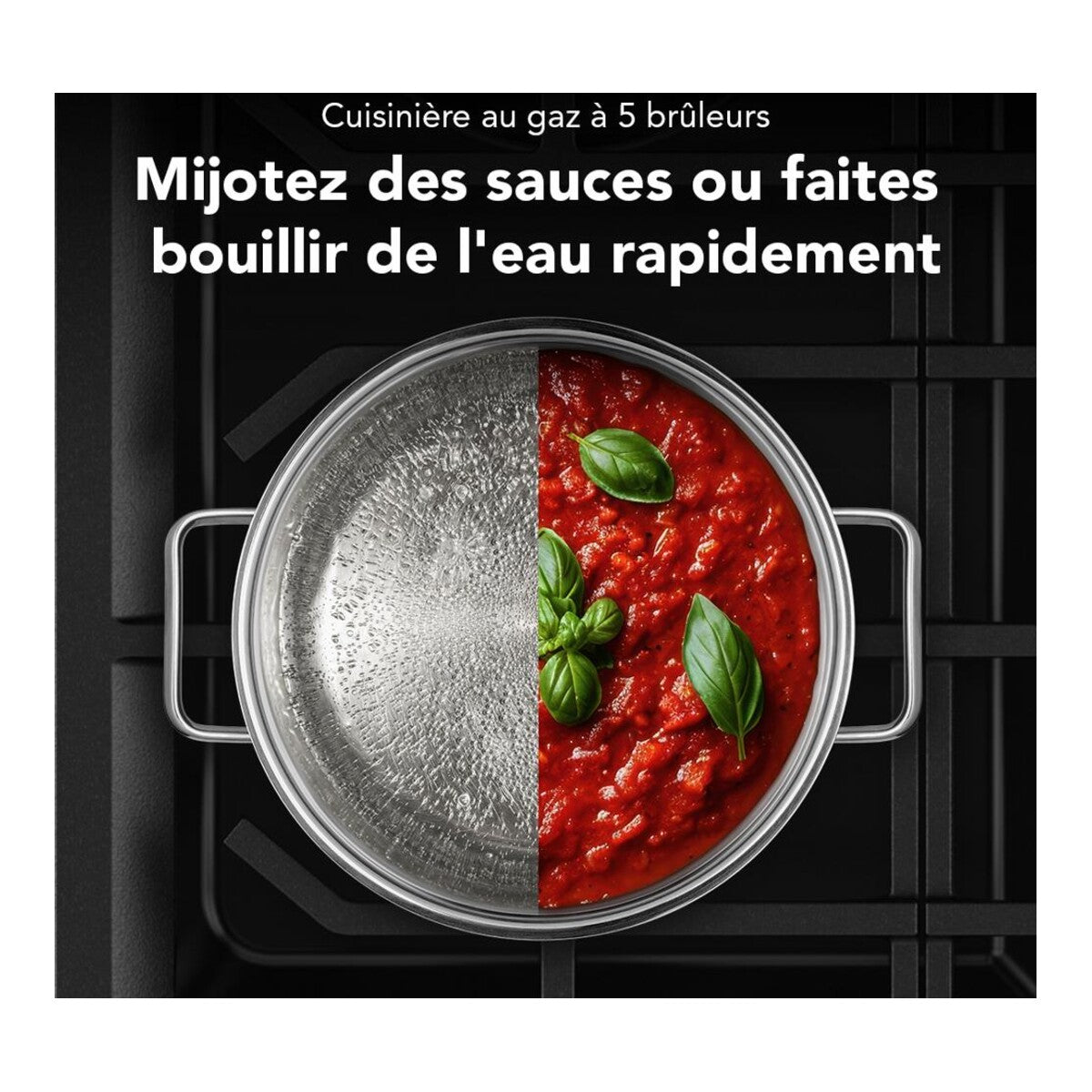 5.0 Cu. Ft. Smart Slide-in Gas Range with Convection Cooking Modes