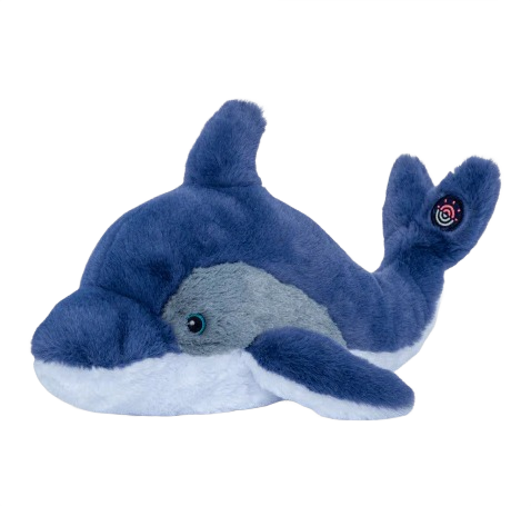 Soft blue and gray dolphin plush toy from dolls and stuffed animals collection under 50 dollars range