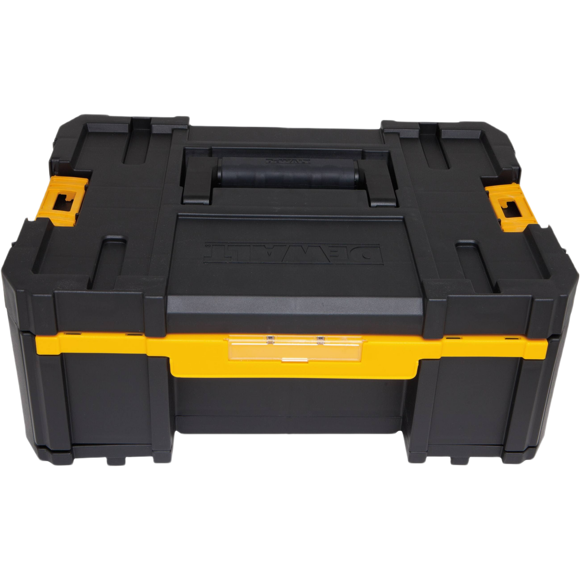 Black and yellow stackable deep drawer for tool storage and workshop organization under $100 collections