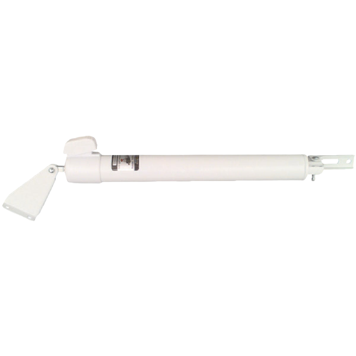 White adjustable screen door closer with smooth touch lever for door accessories and home improvement projects under $50