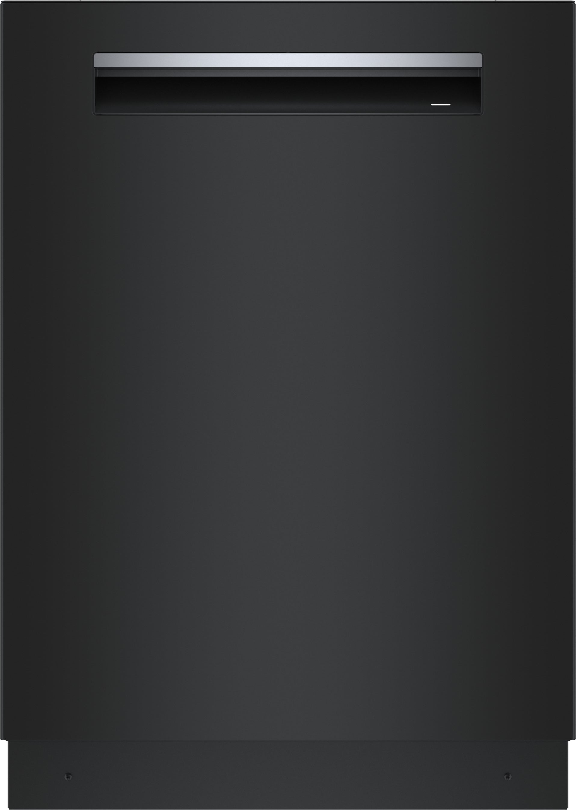 Matte black freestanding dishwasher with recessed handle and sleek minimalist design in Dishwashers and Kitchen collections