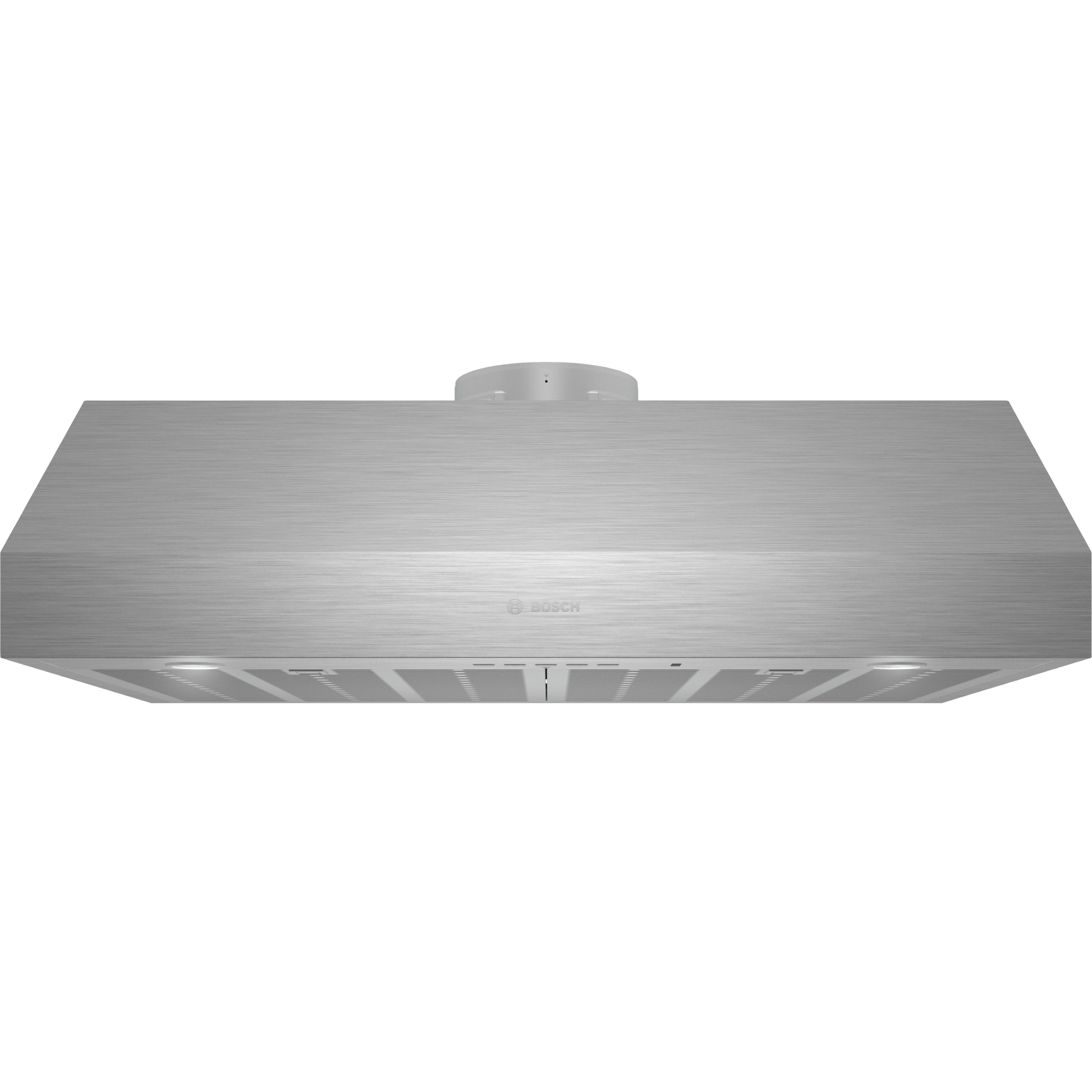 Stainless steel undercabinet range hood with mesh filters and modern design for kitchen ventilation and home improvement