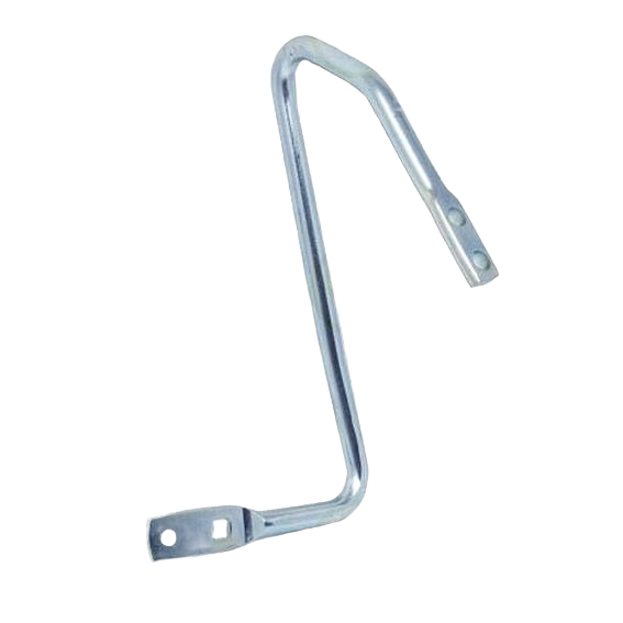 Metal chute and deflector control support bracket in galvanized finish for tools and home improvement use