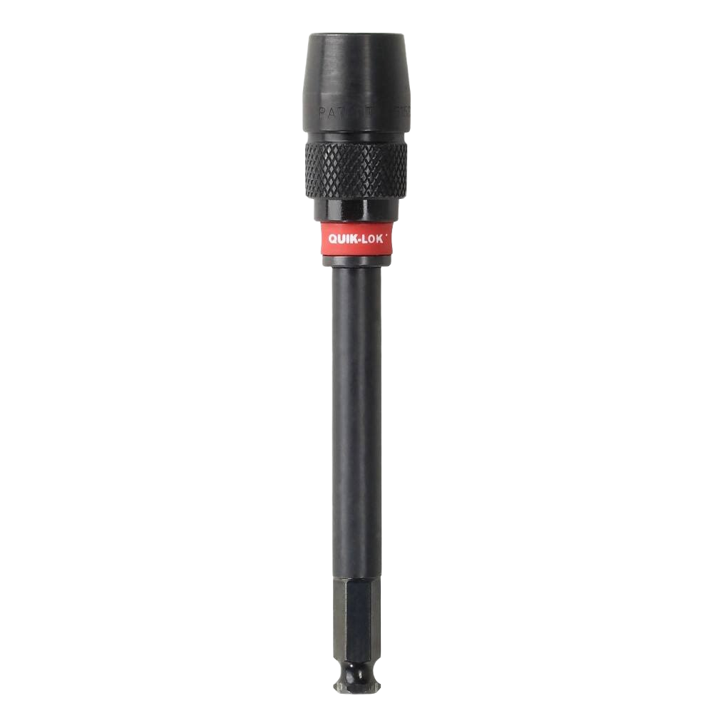 Black and red steel holesaw extension tool for power tool accessories and home improvement collections under $50