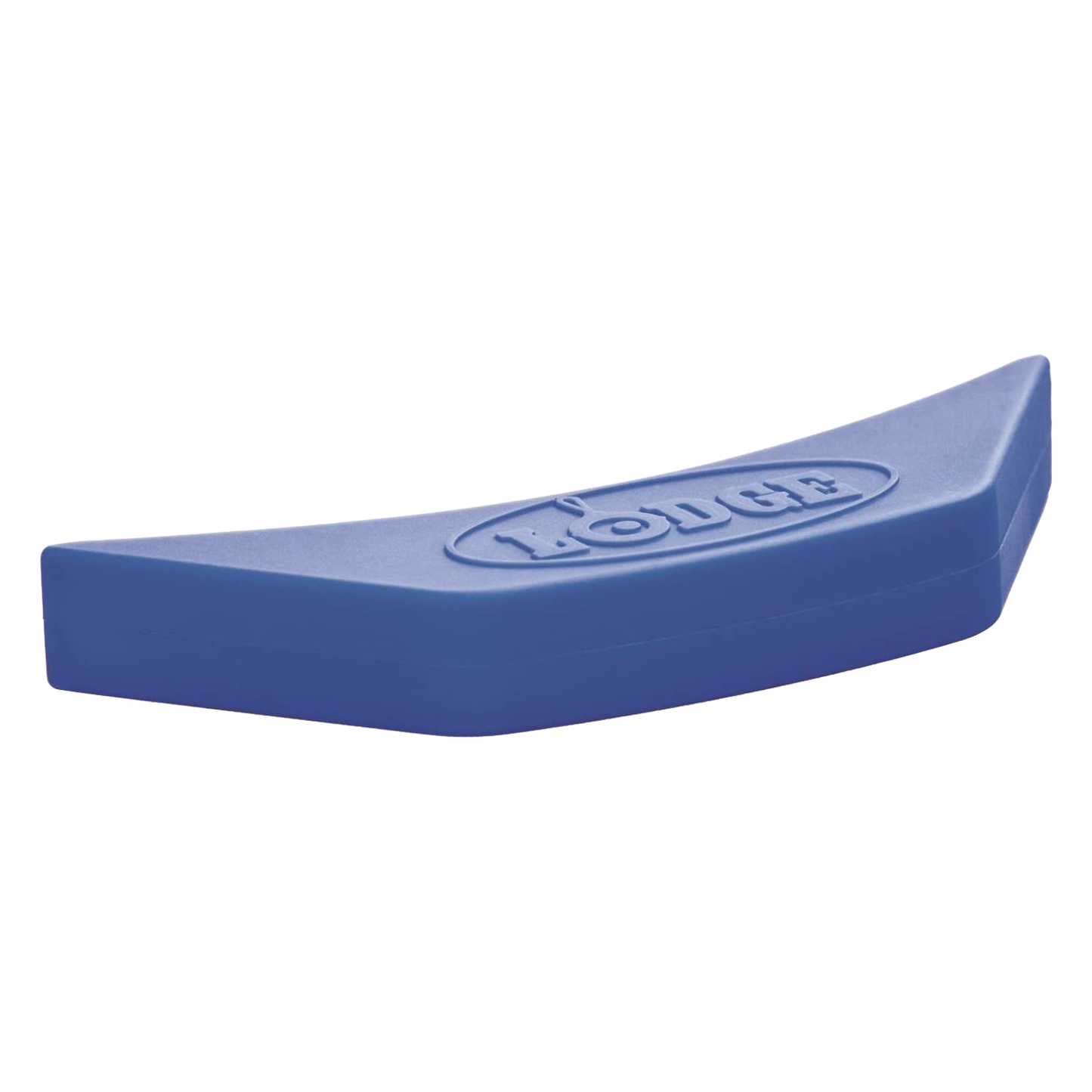 Blue silicone handle holder for cast iron cookware protecting hands from heat in kitchenware and Lodge Cast Iron collection