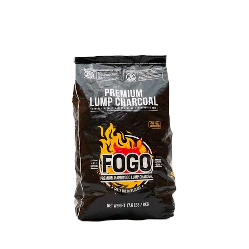 Black 17.6 lb bag of Fogo premium lump charcoal for grilling in outdoor living and lawn & garden collections