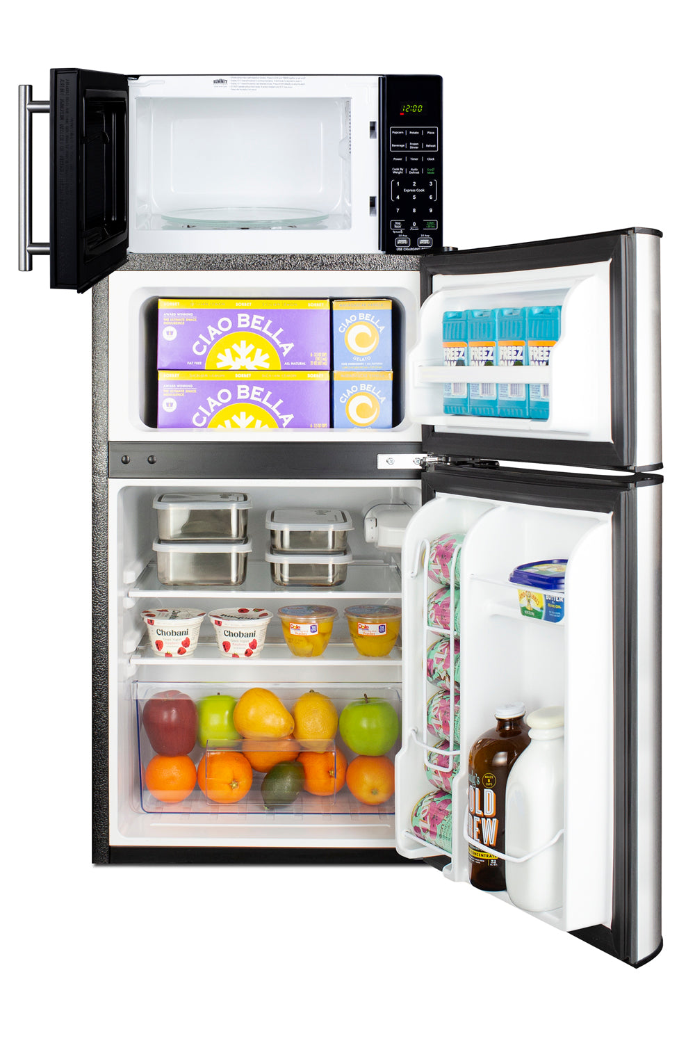 Summit MRF34BSSA Combo Refrigerator & Microwave Unit – Hartville Summit MRF34BSSA Combo Refrigerator & Microwave Unit – Hartville