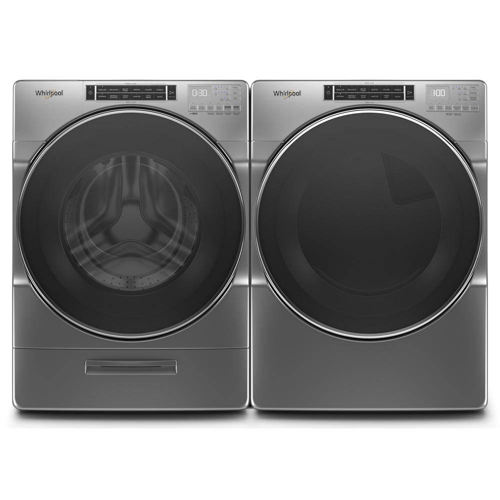 Stainless steel front load washer and dryer pair with digital controls from washers and dryers collection