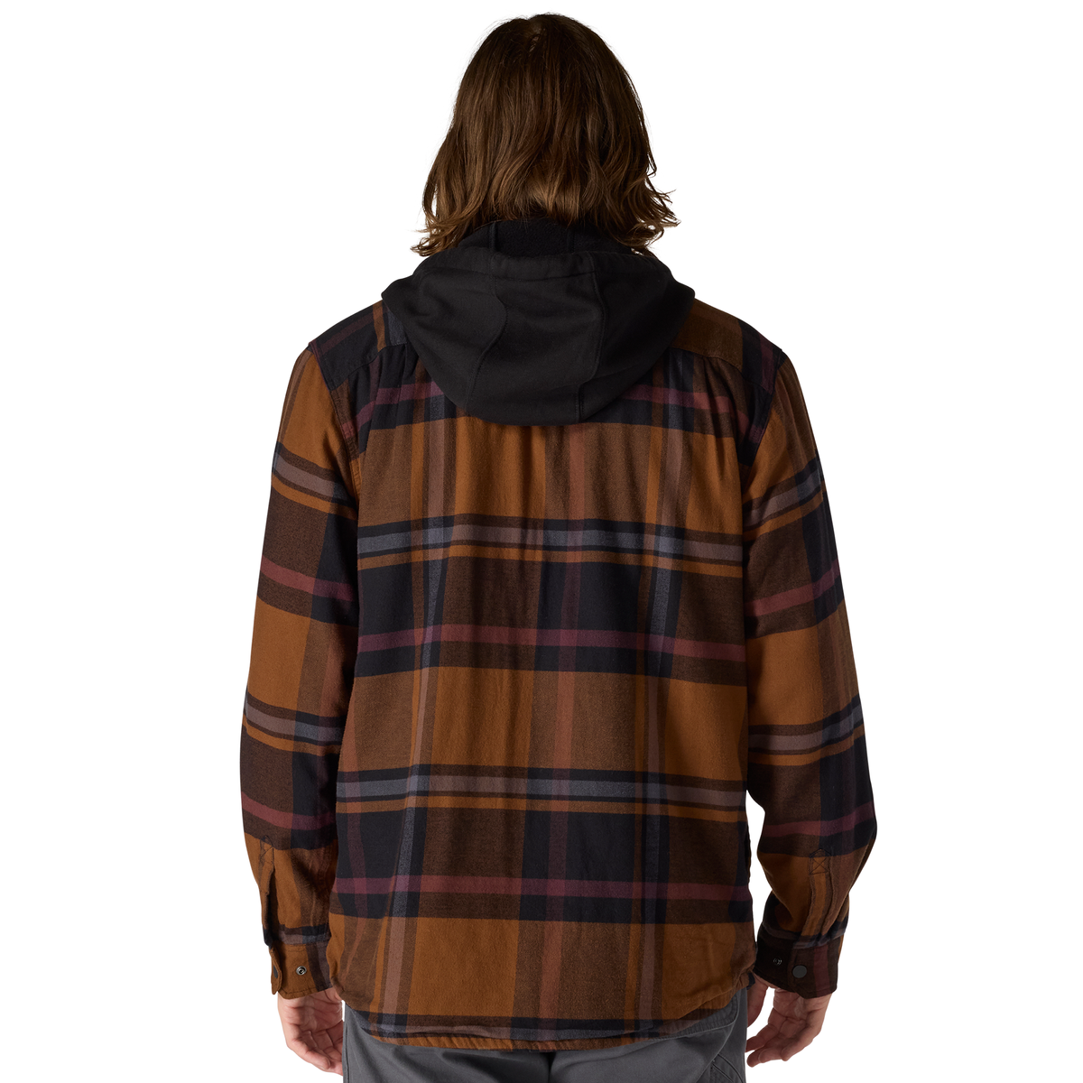 Carhartt Hamilton Relaxed Plaid Shirt Jac - Black, Tall 2XL