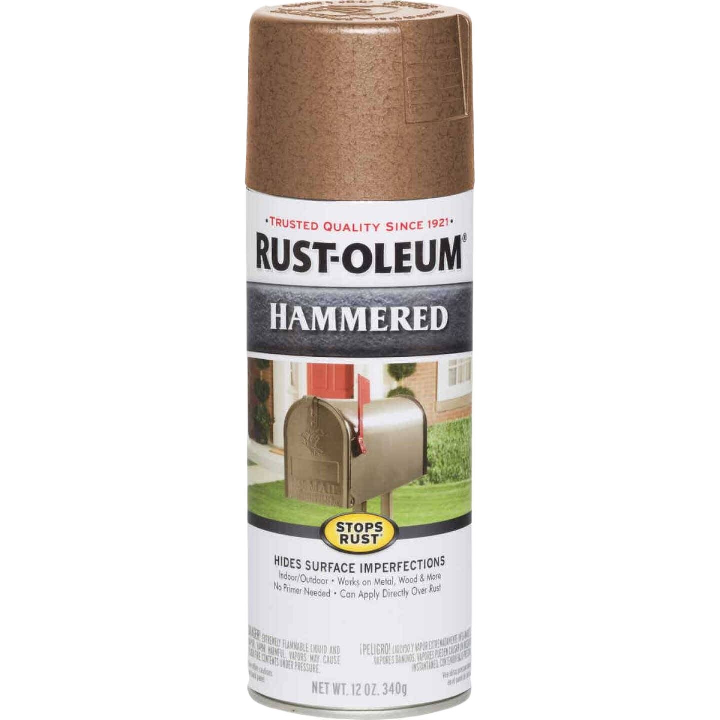 Hammered copper spray paint can for home improvement with rust protection in paint and supplies collection