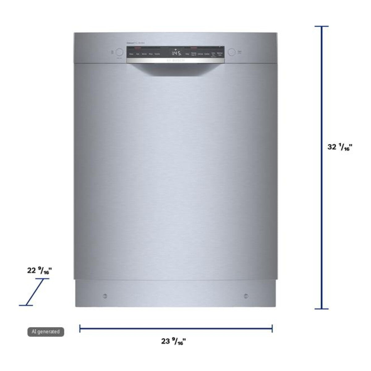 300 Series, Dishwasher, 24'', Stainless Steel Anti-fingerprint