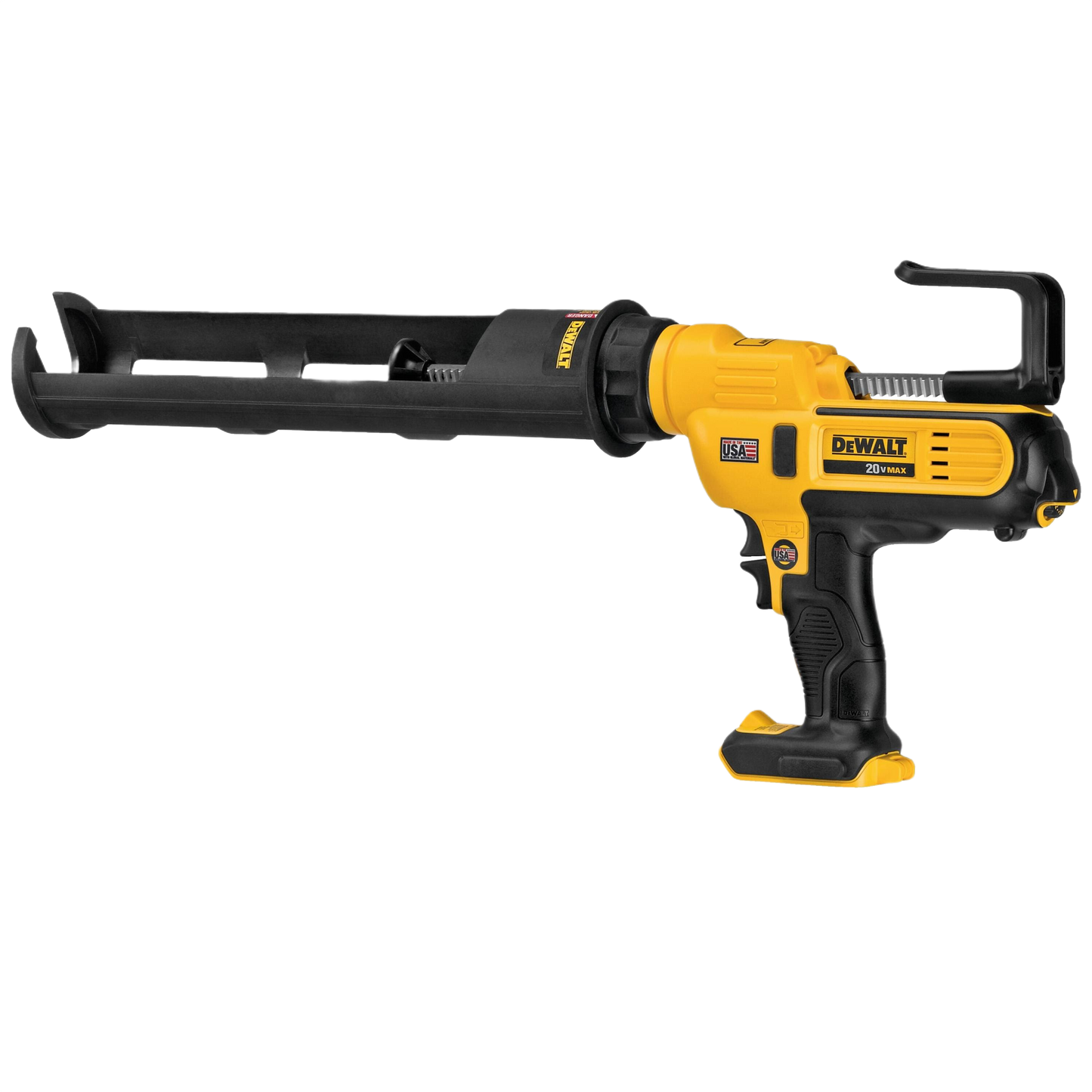 DEWALT 20V 29 oz. Adhesive Gun (Tool Only) in yellow and black for home improvement and tools use.